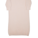 FRENCH CONNECTION Womens Jumper Dress Pink Long Sleeve Knee Length XS