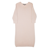 FRENCH CONNECTION Womens Jumper Dress Pink Long Sleeve Knee Length XS