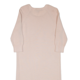 FRENCH CONNECTION Womens Jumper Dress Pink Long Sleeve Knee Length XS