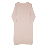 FRENCH CONNECTION Womens Jumper Dress Pink Long Sleeve Knee Length XS