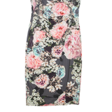 PHASE EIGHT Womens Pencil Dress Black Viscose Floral Sleeveless Knee Length M