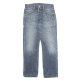 LEVI'S 501 Jeans Mens Blue Regular Straight Stone Wash W32 L30