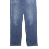 LEVI'S 514 Jeans Big E Mens Blue Regular Straight Stone Wash W29 L32