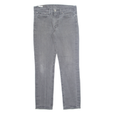 LEVI'S 511 Jeans Mens Grey Slim Straight Stone Wash W32 L32