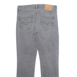 LEVI'S 511 Jeans Mens Grey Slim Straight Stone Wash W32 L32