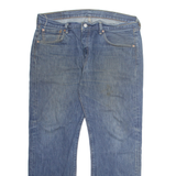 LEVI'S 501 Jeans Mens Blue Regular Straight Stone Wash W38 L30