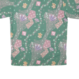 Mens Shirt Green Crazy Pattern M