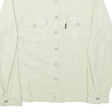 TEDDY'S JEANS Womens Plain Shirt Yellow Long Sleeve S