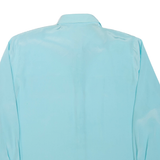 Womens Plain Shirt Blue 3/4 Sleeve L