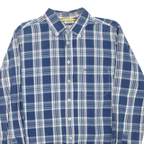 CAMEL ACTIVE Mens Shirt Blue Check Long Sleeve M