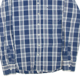CAMEL ACTIVE Mens Shirt Blue Check Long Sleeve M