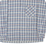 NEW WAVE Mens Shirt Blue Check Long Sleeve L