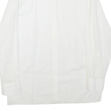 Mens Plain Shirt White Long Sleeve M