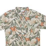 COLUMBIA Mens Shirt Green Floral M