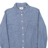 LEVI'S Womens Denim Shirt Blue Long Sleeve S