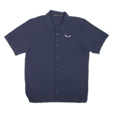 Mens Plain Shirt Blue L