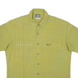 JACK WOLFSKIN Mens Shirt Green Check M