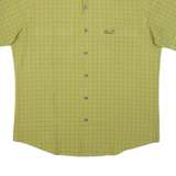 JACK WOLFSKIN Mens Shirt Green Check M