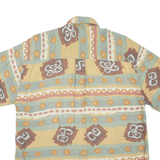 BASIC Mens Shirt Beige Crazy Pattern L