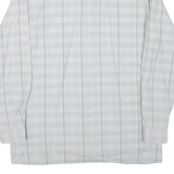 TREKKING Mens Shirt Blue Check Long Sleeve M