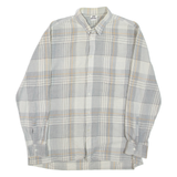JEAN CHARLES Mens Shirt Grey Check Long Sleeve M