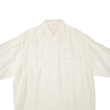 LEONARDO Mens Plain Shirt Beige M