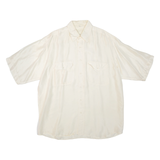 LEONARDO Mens Plain Shirt Beige M