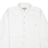 LEE Mens Plain Shirt White Long Sleeve XL