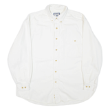 LEE Mens Plain Shirt White Long Sleeve XL