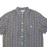GIRA PUCCINO Womens Shirt Blue Silk Spotted L