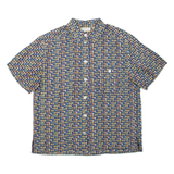 GIRA PUCCINO Womens Shirt Blue Silk Spotted L