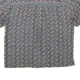 GIRA PUCCINO Womens Shirt Blue Silk Spotted L