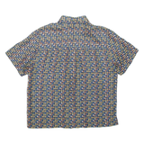 GIRA PUCCINO Womens Shirt Blue Silk Spotted L