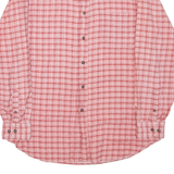 AUTHENTIC WEAR Mens Shirt Red Check Long Sleeve M
