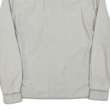 HILFIGER DENIM Mens Plain Shirt Grey Long Sleeve L