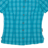 JACK WOLFSKIN Womens Shirt Blue Check M