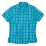 JACK WOLFSKIN Womens Shirt Blue Check M