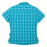 JACK WOLFSKIN Womens Shirt Blue Check M