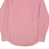 TOMMY HILFIGER Dress Shirt Mens Shirt Red Striped Long Sleeve L