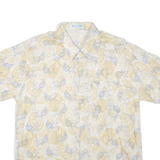 BLUE COLLAR COLLECTION Mens Shirt Yellow Paisley XL