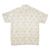 BLUE COLLAR COLLECTION Mens Shirt Yellow Paisley XL