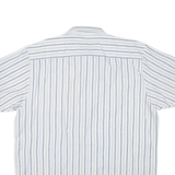 Mens Shirt White Striped XL