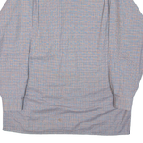 Mens Shirt Grey Check Long Sleeve L