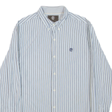 TIMBERLAND Mens Shirt Blue Striped Long Sleeve S