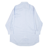 BOSS HUGO BOSS Mens Shirt Blue Check 3/4 Sleeve XL
