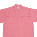 FACE TO FACE Mens Plain Shirt Red M