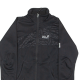 JACK WOLFSKIN Womens Jacket Black Floral UK 10