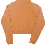 NIKE Cropped Womens Brown Hoodie S