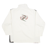 ONE BY ONE Skill Skiing Mens Sweatshirt White 1/4 Zip M