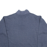 Mens Sweatshirt Blue 1/4 Zip XL